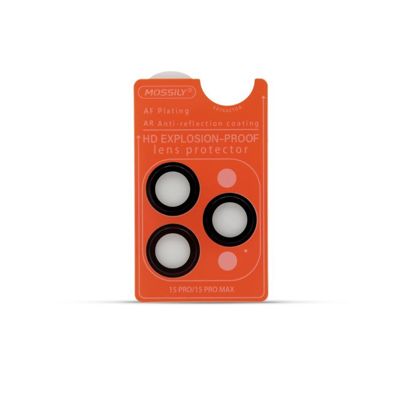 Camera Lens MOSSILY za Iphone 15 Pro/15 Pro Max crna