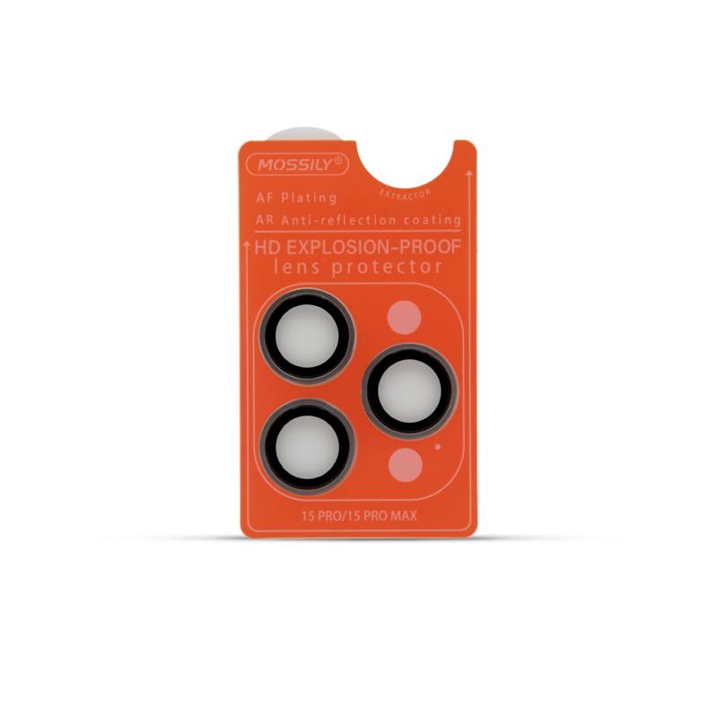 Camera Lens MOSSILY za Iphone 15 Pro/15 Pro Max siva