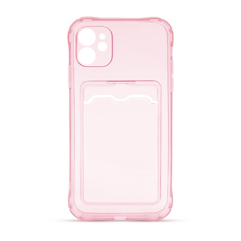 Futrola CLEAR WALLET za Iphone 11 pink