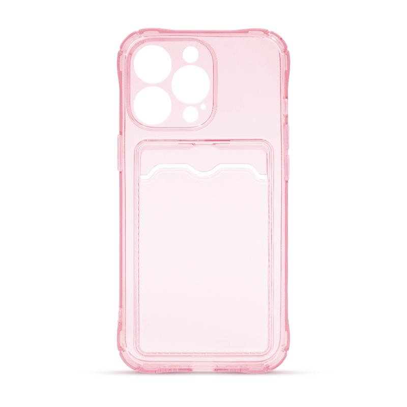 Futrola CLEAR WALLET za Iphone 13 Pro roze