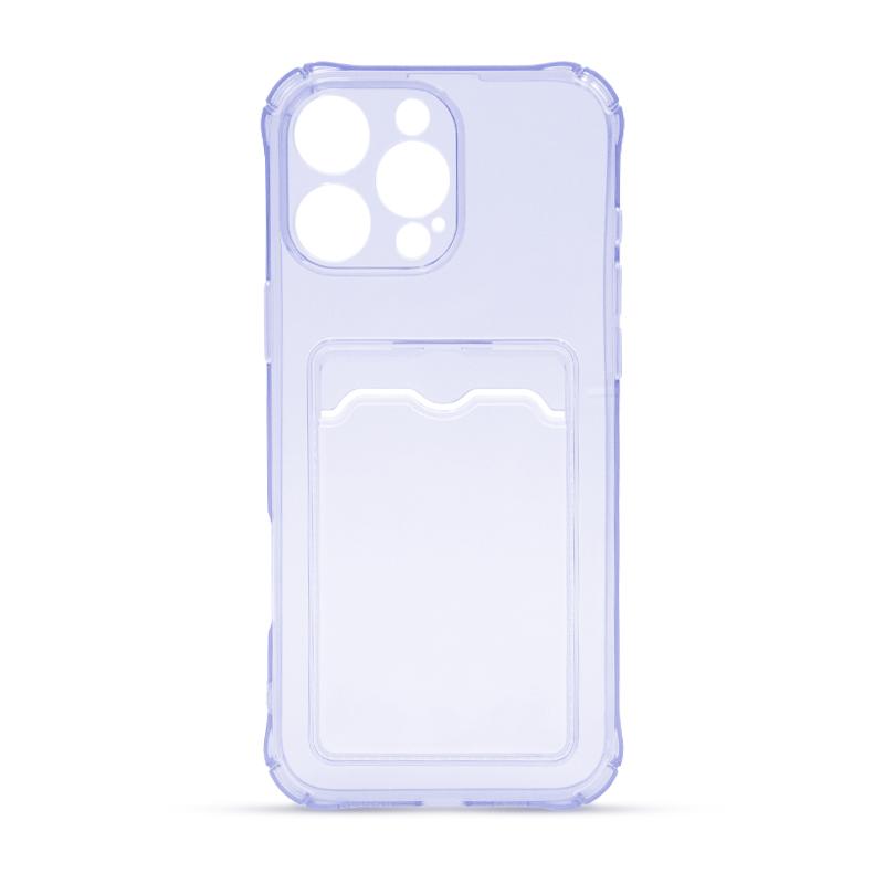 Futrola CLEAR WALLET za Iphone 16 Pro Max ljubicasta