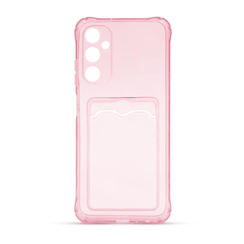 Futrola CLEAR WALLET za Samsung A05S roze