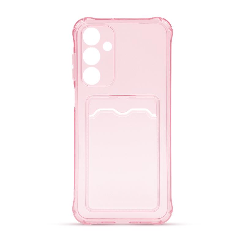 Futrola CLEAR WALLET za Samsung A16 roze