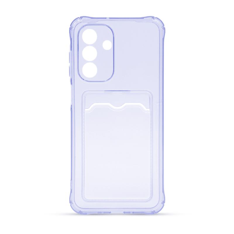 Futrola CLEAR WALLET za Samsung A26 ljubicasta