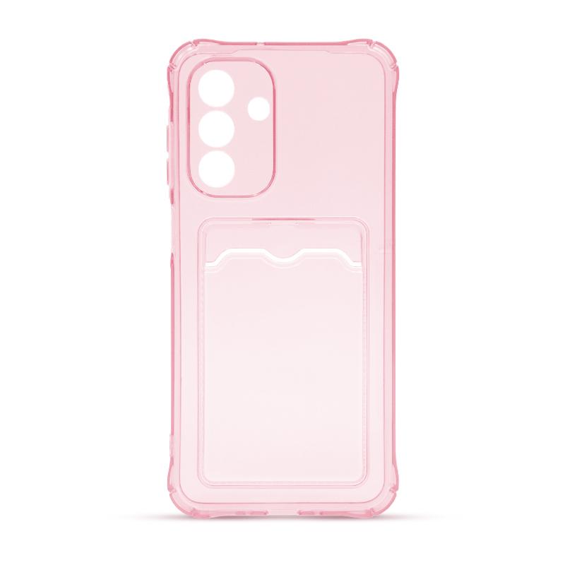 Futrola CLEAR WALLET za Samsung A26 roze