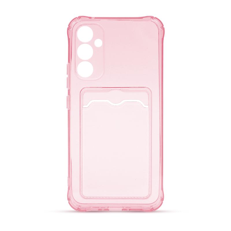 Futrola CLEAR WALLET za Samsung A34 roze