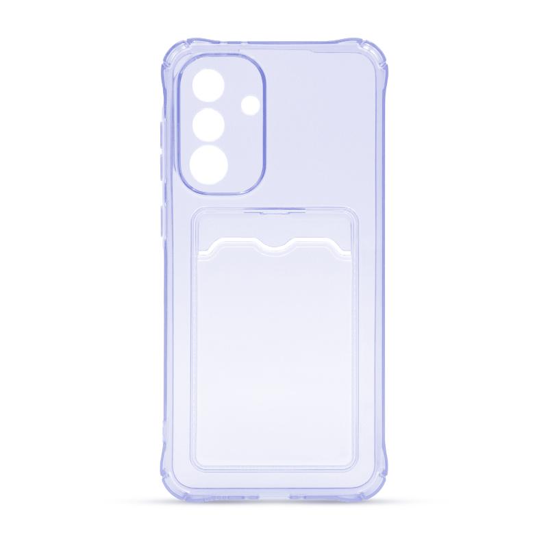 Futrola CLEAR WALLET za Samsung A36 ljubicasta