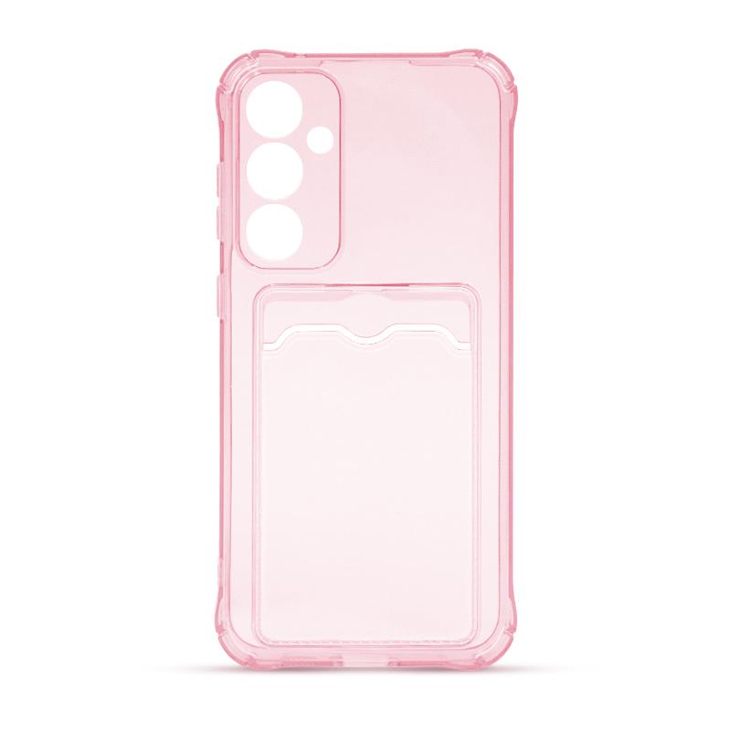 Futrola CLEAR WALLET za Samsung S23 FE roze