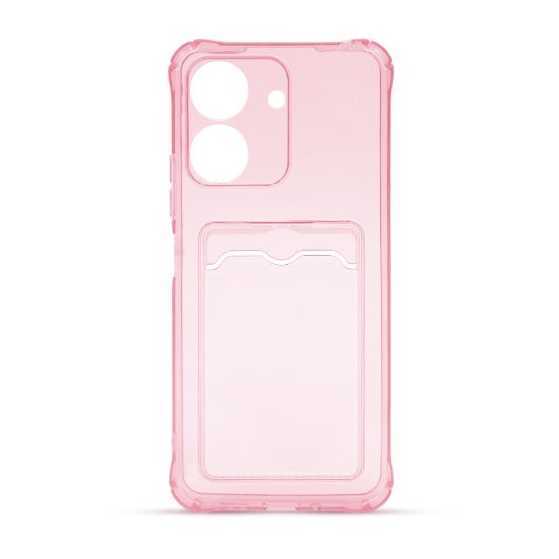 Futrola CLEAR WALLET za Xiaomi Redmi 13C pink