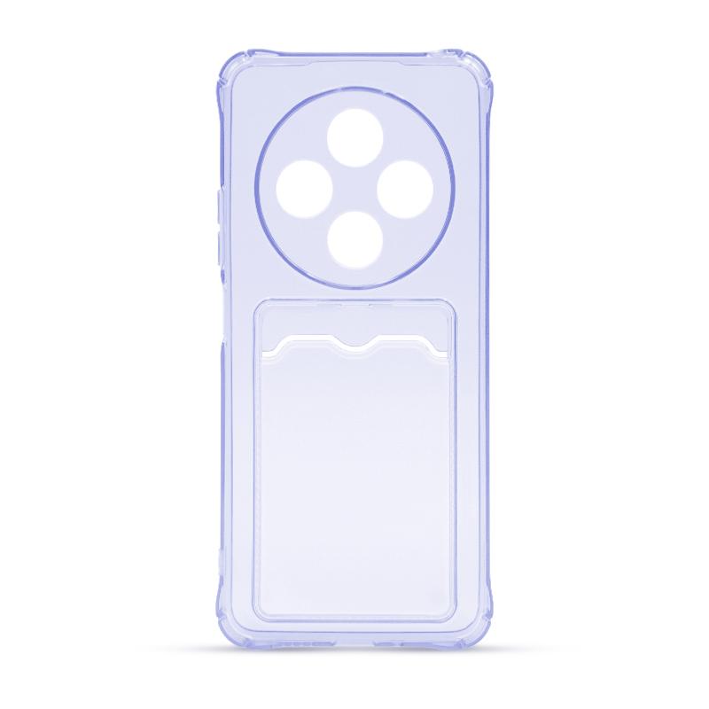 Futrola CLEAR WALLET za Xiaomi Redmi 14C 4G ljubicasta