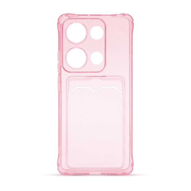 Futrola CLEAR WALLET za Xiaomi Redmi Note 13 Pro 4G roze