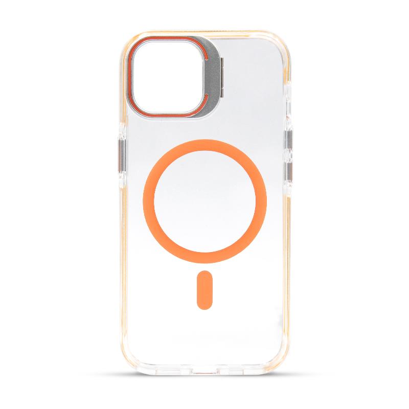 Futrola FLUORESCENT MAGSAFE za Iphone 15 narandzasta