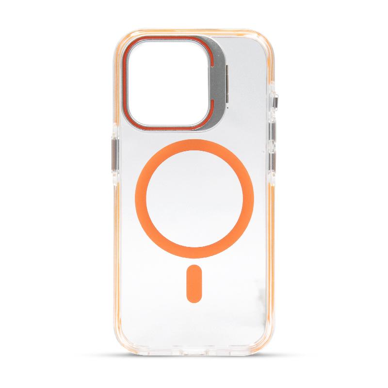 Futrola FLUORESCENT MAGSAFE za Iphone 15 Pro narandzasta