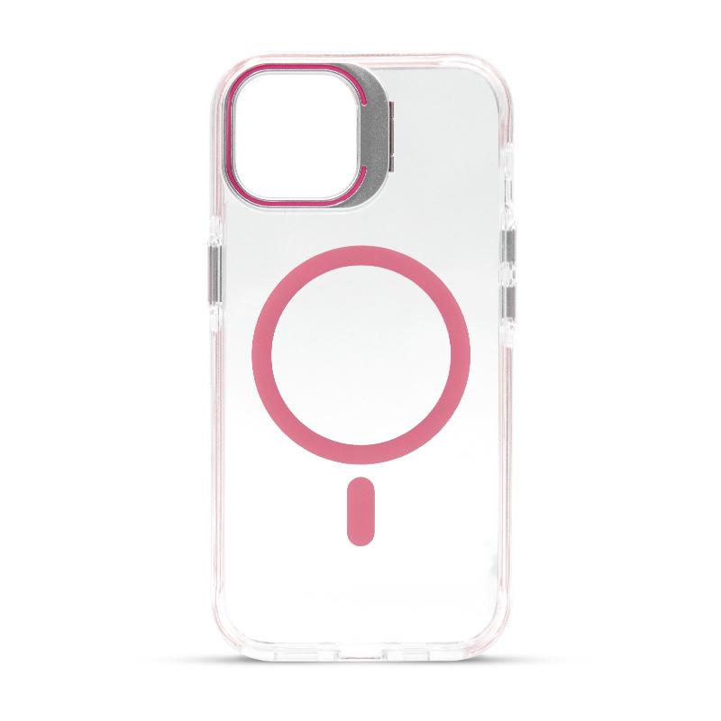 Futrola FLUORESCENT MAGSAFE za Iphone 15 roze