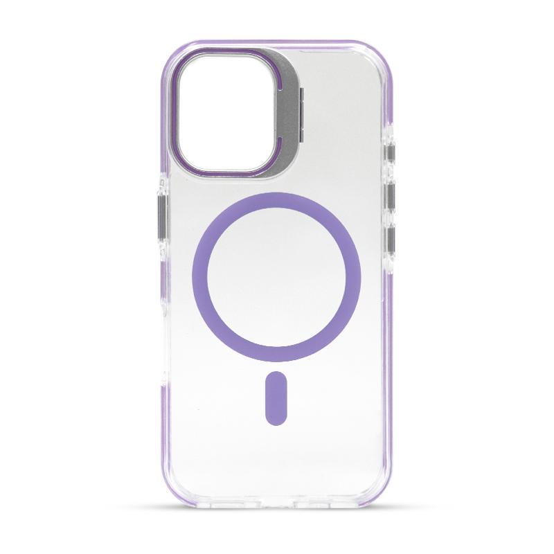 Futrola FLUORESCENT MAGSAFE za Iphone 16 ljubicasta