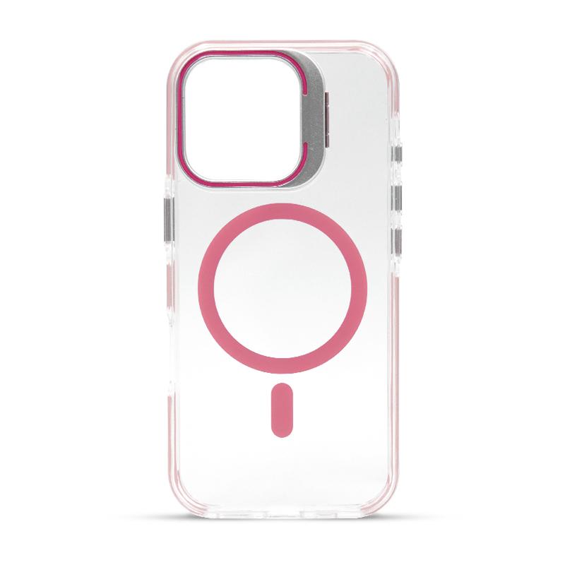 Futrola FLUORESCENT MAGSAFE za Iphone 16 Pro roze