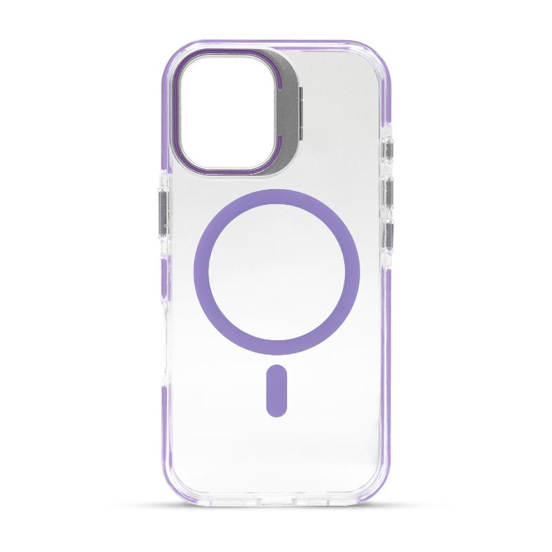 Futrola FLUORESCENT MAGSAFE za Iphone 17 ljubicasta