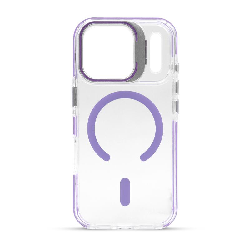Futrola FLUORESCENT MAGSAFE za Iphone 17 Pro ljubicasta
