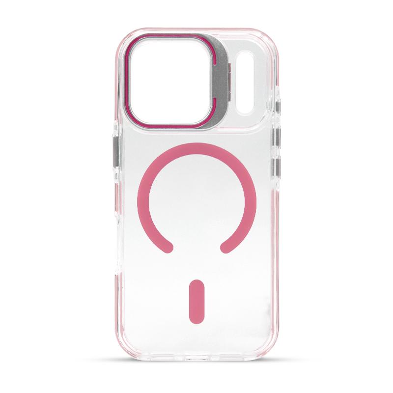 Futrola FLUORESCENT MAGSAFE za Iphone 17 Pro roze