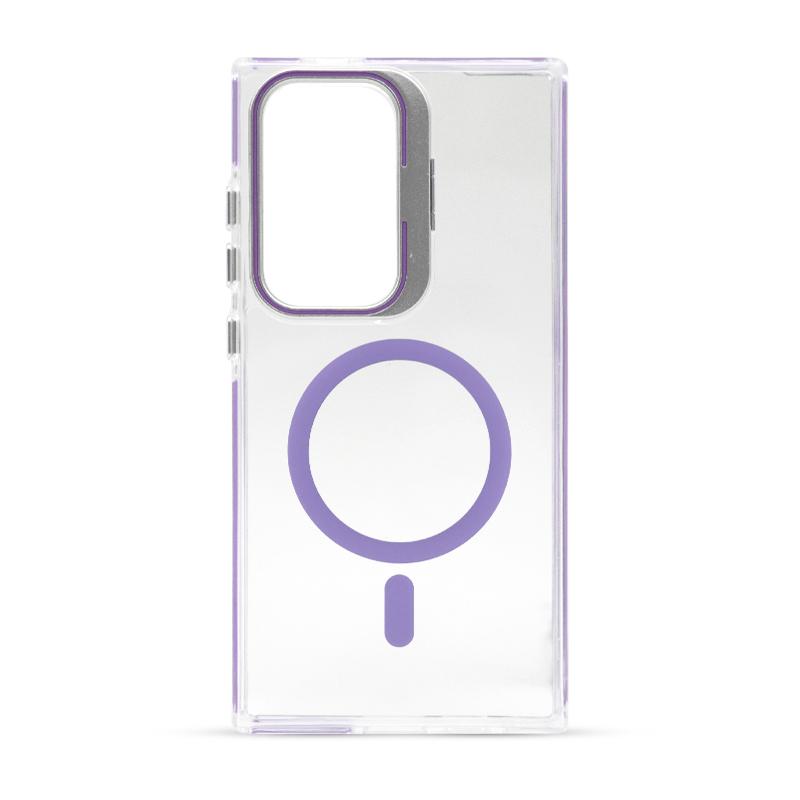 Futrola FLUORESCENT MAGSAFE za Samsung S24 Ultra ljubicasta