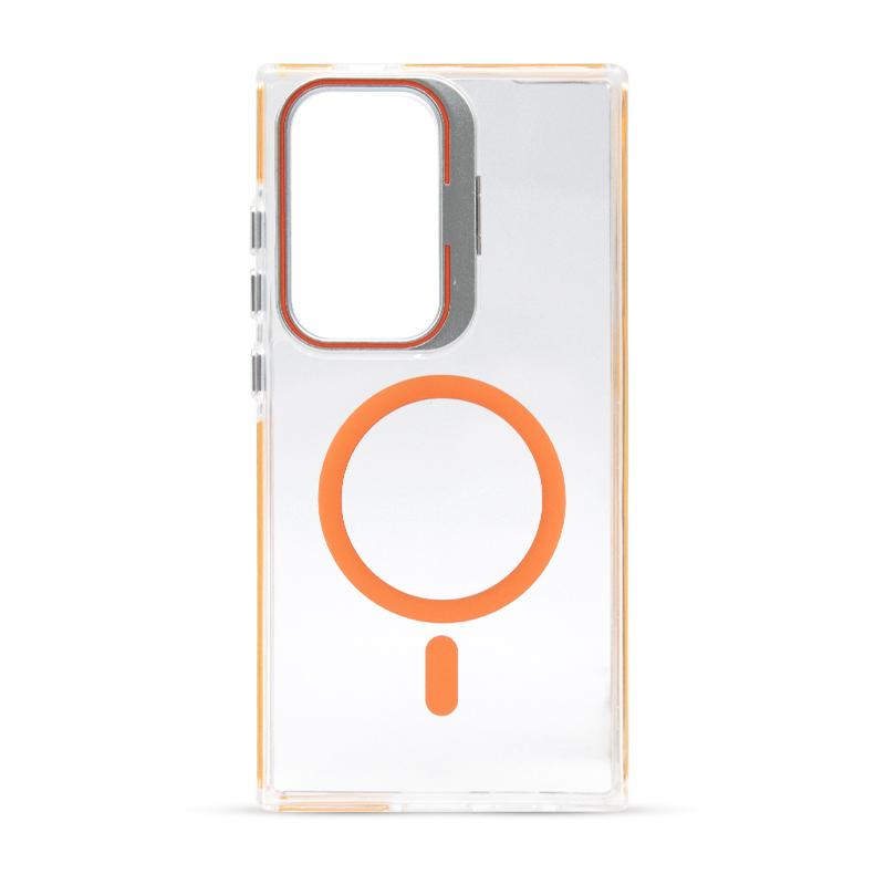 Futrola FLUORESCENT MAGSAFE za Samsung S24 Ultra narandzasta