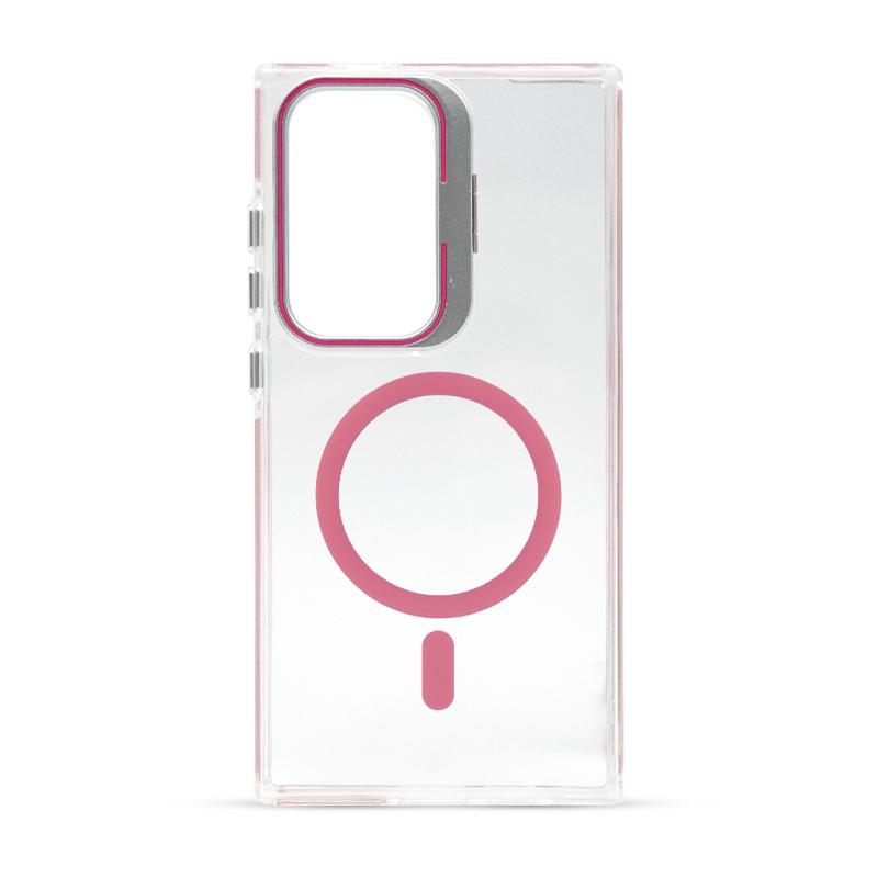 Futrola FLUORESCENT MAGSAFE za Samsung S24 Ultra roze