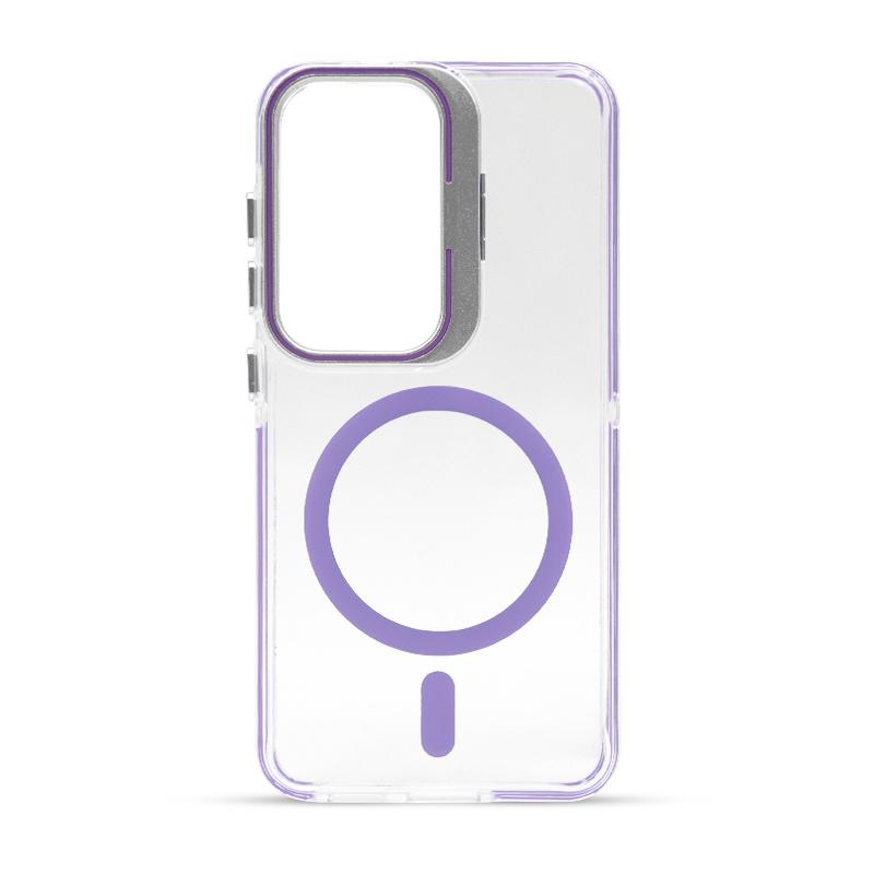 Futrola FLUORESCENT MAGSAFE za Samsung S25 ljubicasta