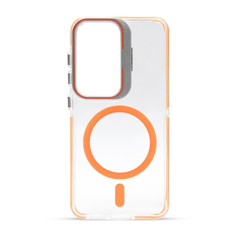 Futrola FLUORESCENT MAGSAFE za Samsung S25 narandzasta