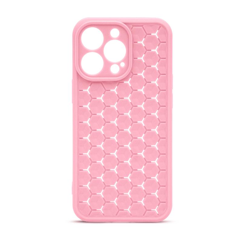 Futrola HONEYCOMB COLOR za Iphone 13 Pro roze