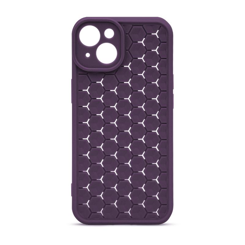 Futrola HONEYCOMB COLOR za Iphone 13 tamno ljubicasta