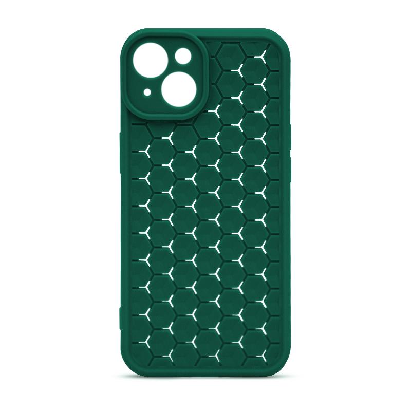 Futrola HONEYCOMB COLOR za Iphone 13 zelena