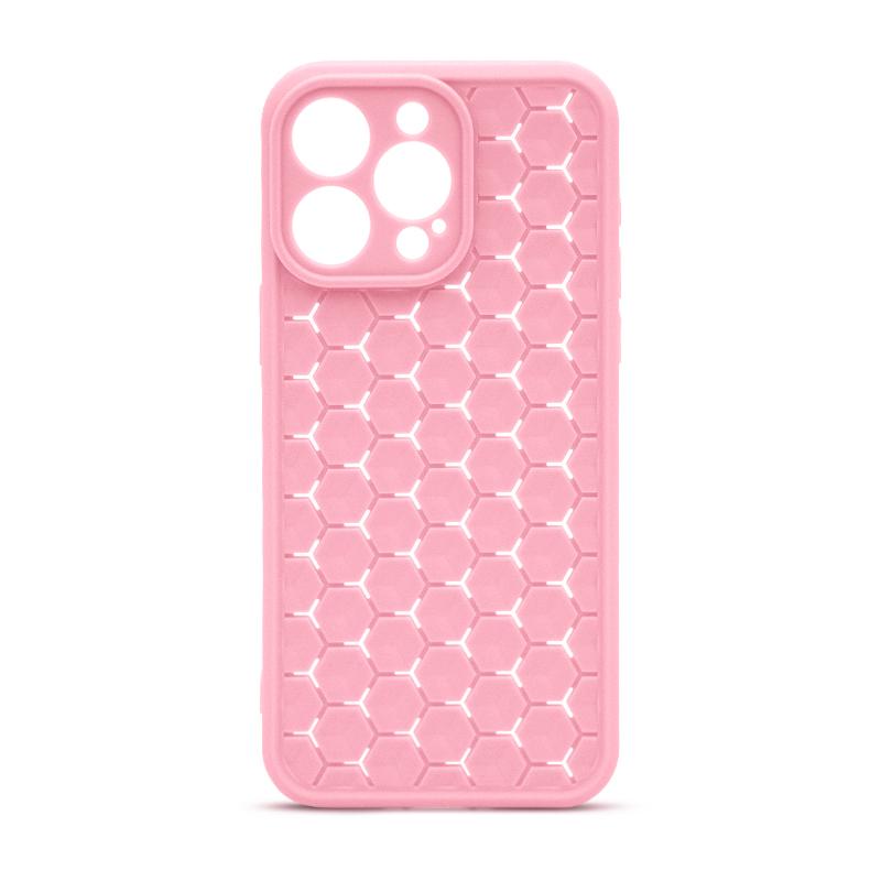 Futrola HONEYCOMB COLOR za Iphone 15 Pro Max roze