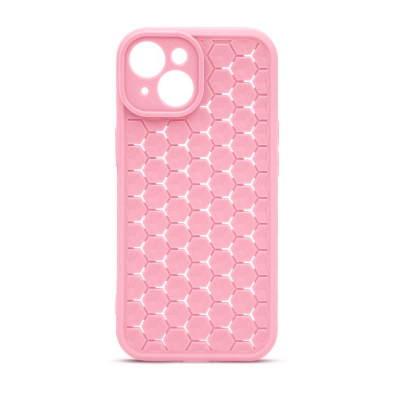 Futrola HONEYCOMB COLOR za Iphone 15 roze