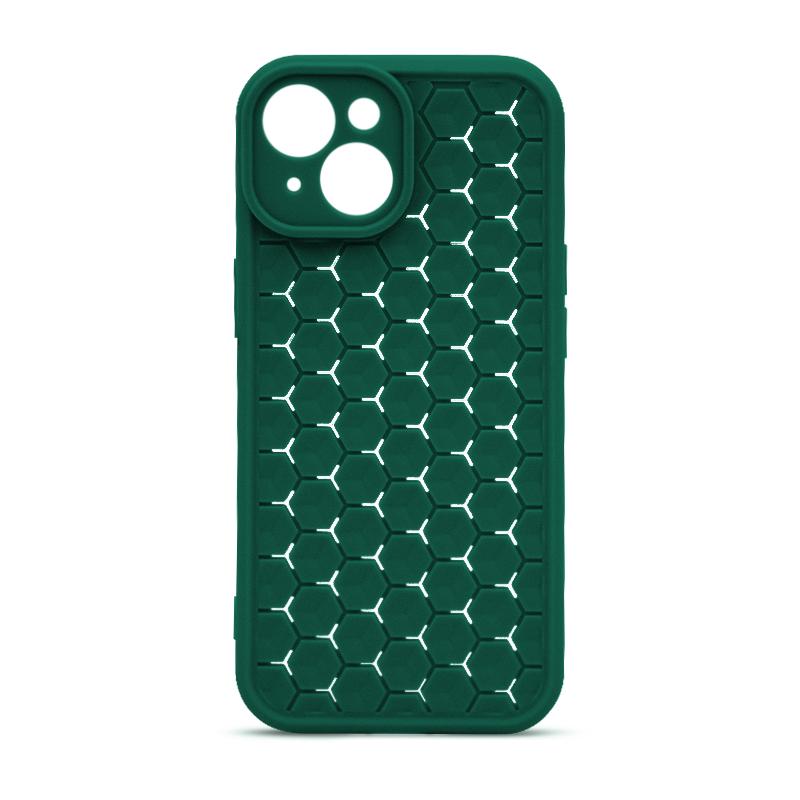 Futrola HONEYCOMB COLOR za Iphone 15 zelena