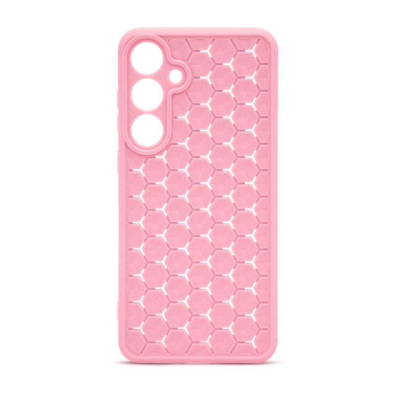 Futrola HONEYCOMB COLOR za Samsung S24 Plus roze