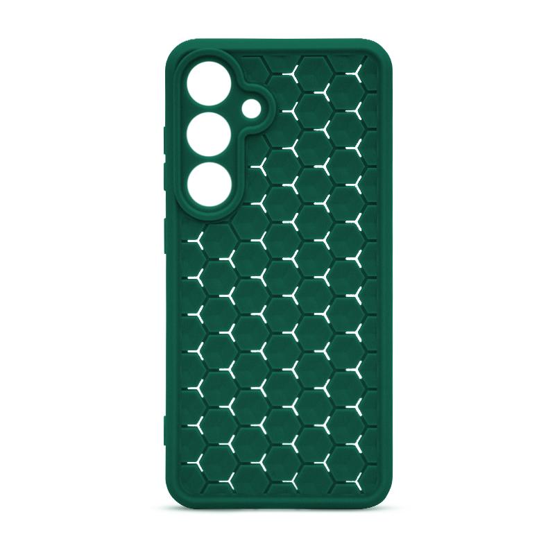 Futrola HONEYCOMB COLOR za Samsung S24 zelena