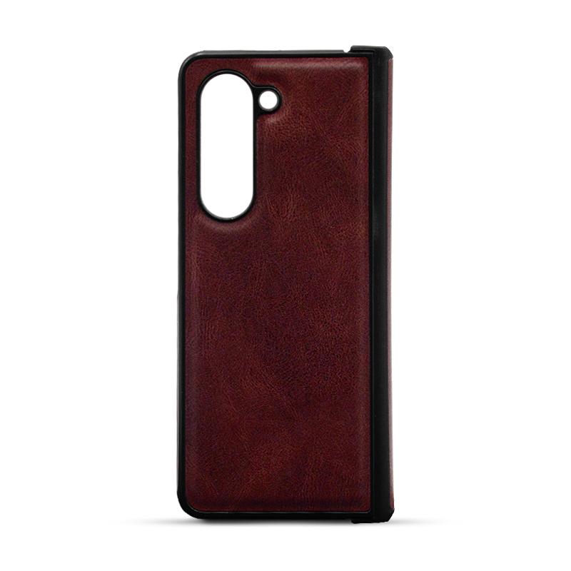 Futrola LEATHER CASE za Samsung Z FOLD 5 bordo