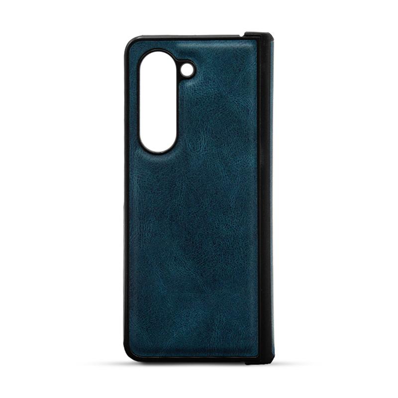 Futrola LEATHER CASE za Samsung Z FOLD 5 plava