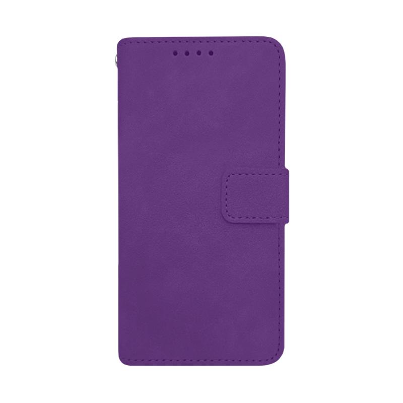 Futrola LEATHER LUX FLIP za Iphone 15 ljubicasta