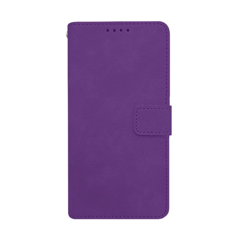 Futrola LEATHER LUX FLIP za Iphone 15 Plus ljubicasta