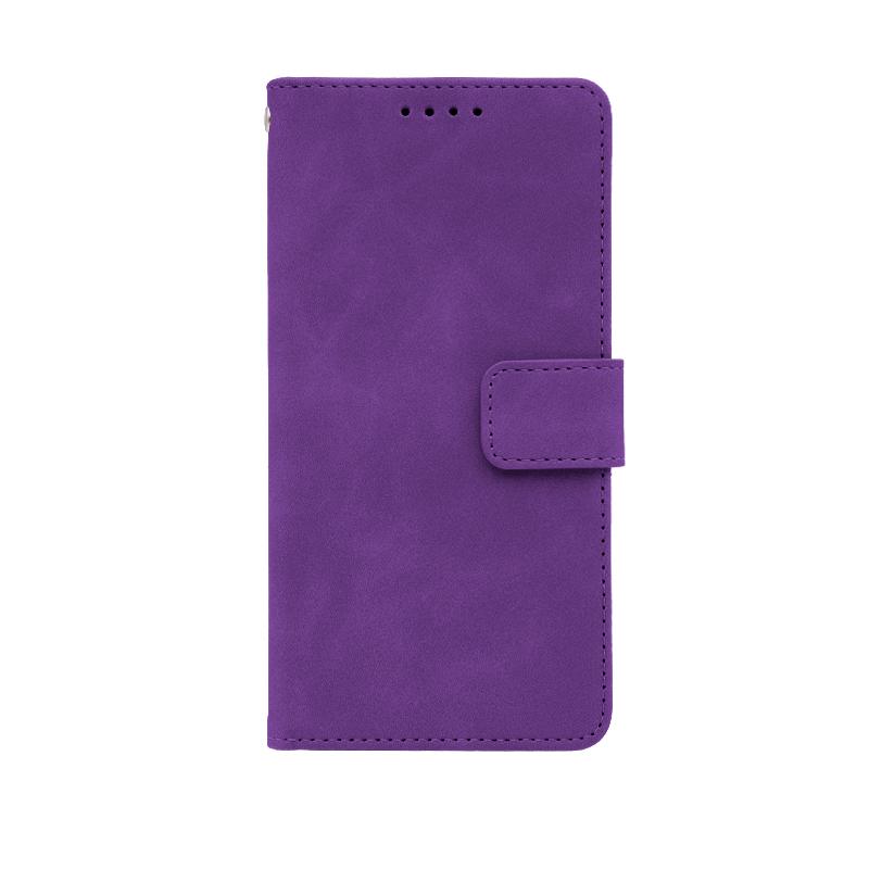 Futrola LEATHER LUX FLIP za Iphone 16 ljubicasta