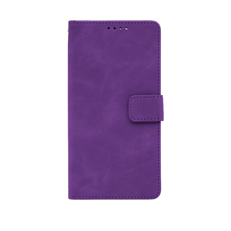 Futrola LEATHER LUX FLIP za Iphone 16 Pro Max ljubicasta