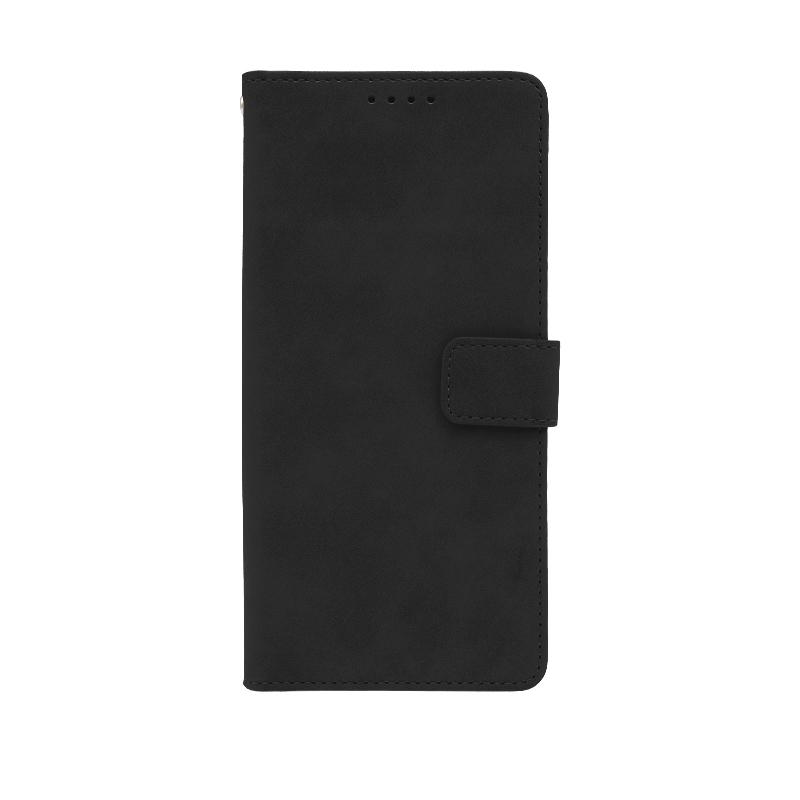 Futrola LEATHER LUX FLIP za Samsung A06 crna
