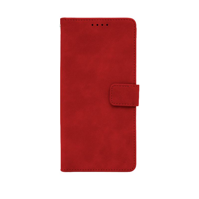 Futrola LEATHER LUX FLIP za Samsung A06 crvena