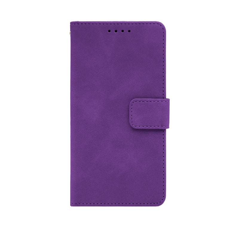 Futrola LEATHER LUX FLIP za Samsung S25 ljubicasta