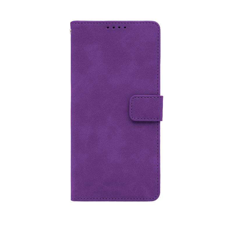 Futrola LEATHER LUX FLIP za Xiaomi Redmi 13C 4G ljubicasta