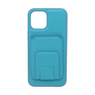 Futrola LEATHER MAGSAFE WALLET za Iphone 12 Pro Max svetlo plava