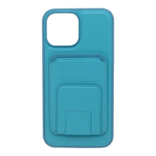 Futrola LEATHER MAGSAFE WALLET za Iphone 13 Pro Max svetlo plava