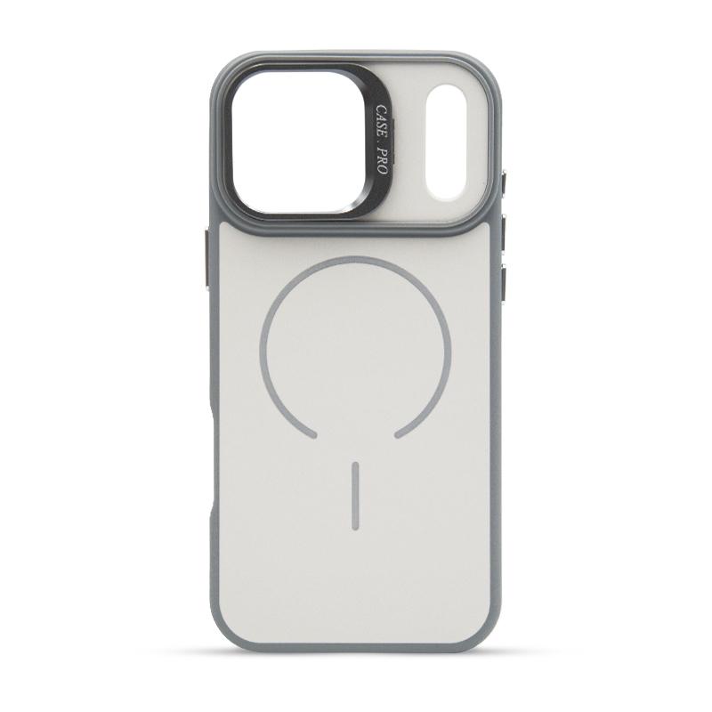 Futrola MAGSAFE COLOR LUX za Iphone 17 Pro Max siva