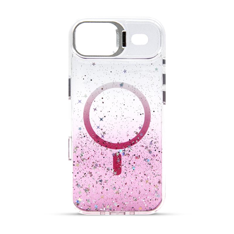 Futrola MAGSAFE GLITTER 2 za Iphone 17 Air roze